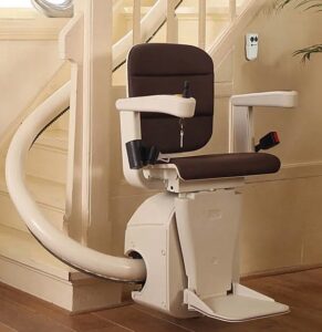 photo of the Handicare Curved Stairlift